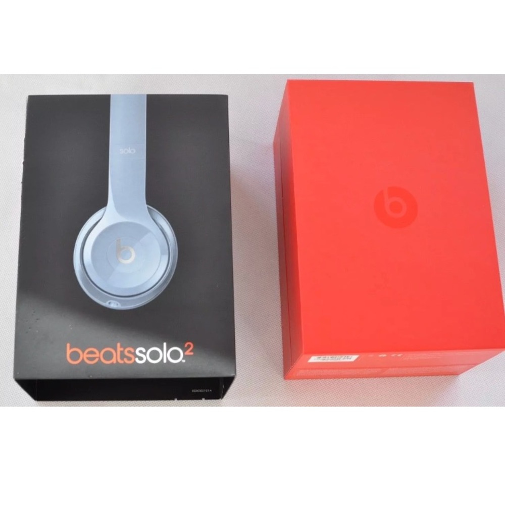 New! BEATS by Dre solo2 wired headphones GREY blue